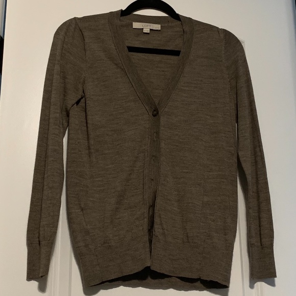 LOFT MP V-Neck Button Up Cardigan - Picture 4 of 4